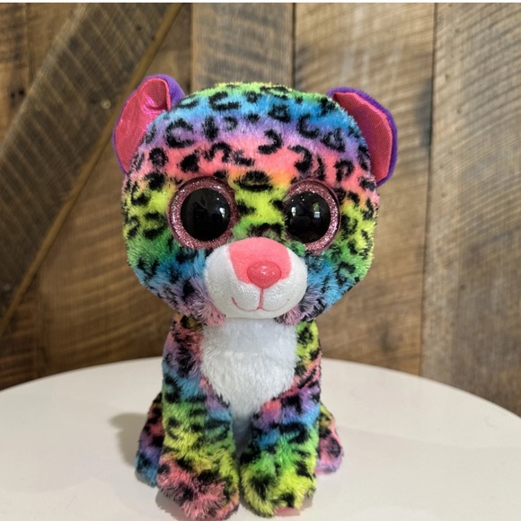 Ty Other - TY Beanie Boos Dotty The Leopard 9” Plush Rainbow Doll